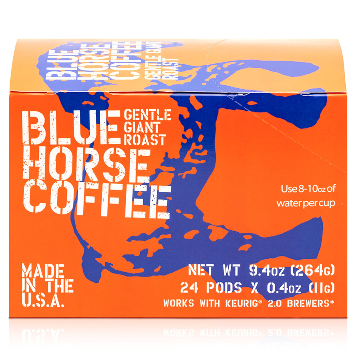 Blue Horse Kona pods roasted in the USA for consistency.