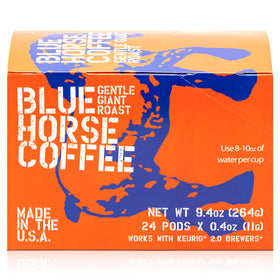 Blue Horse Kona pods roasted in the USA for consistency.