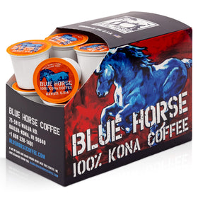 Blue Horse pods support sustainable processing for daily coffee rituals.
