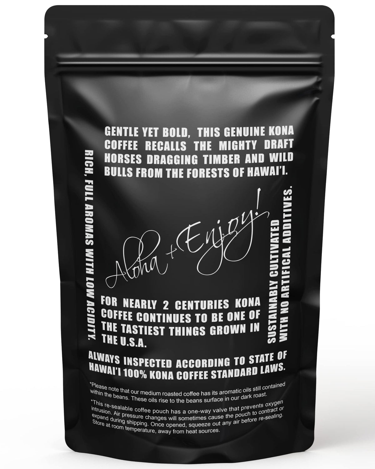 Blue Horse Kona cup steaming; inviting aroma enhances breakfast ritual.