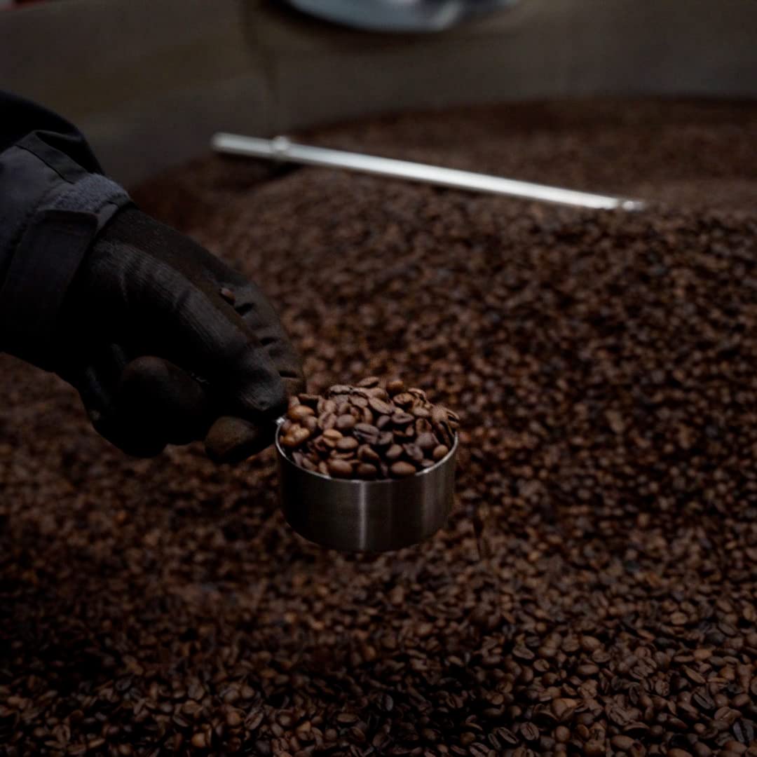 Blue Horse Kona sun-dried beans suggesting rich flavor and aroma.