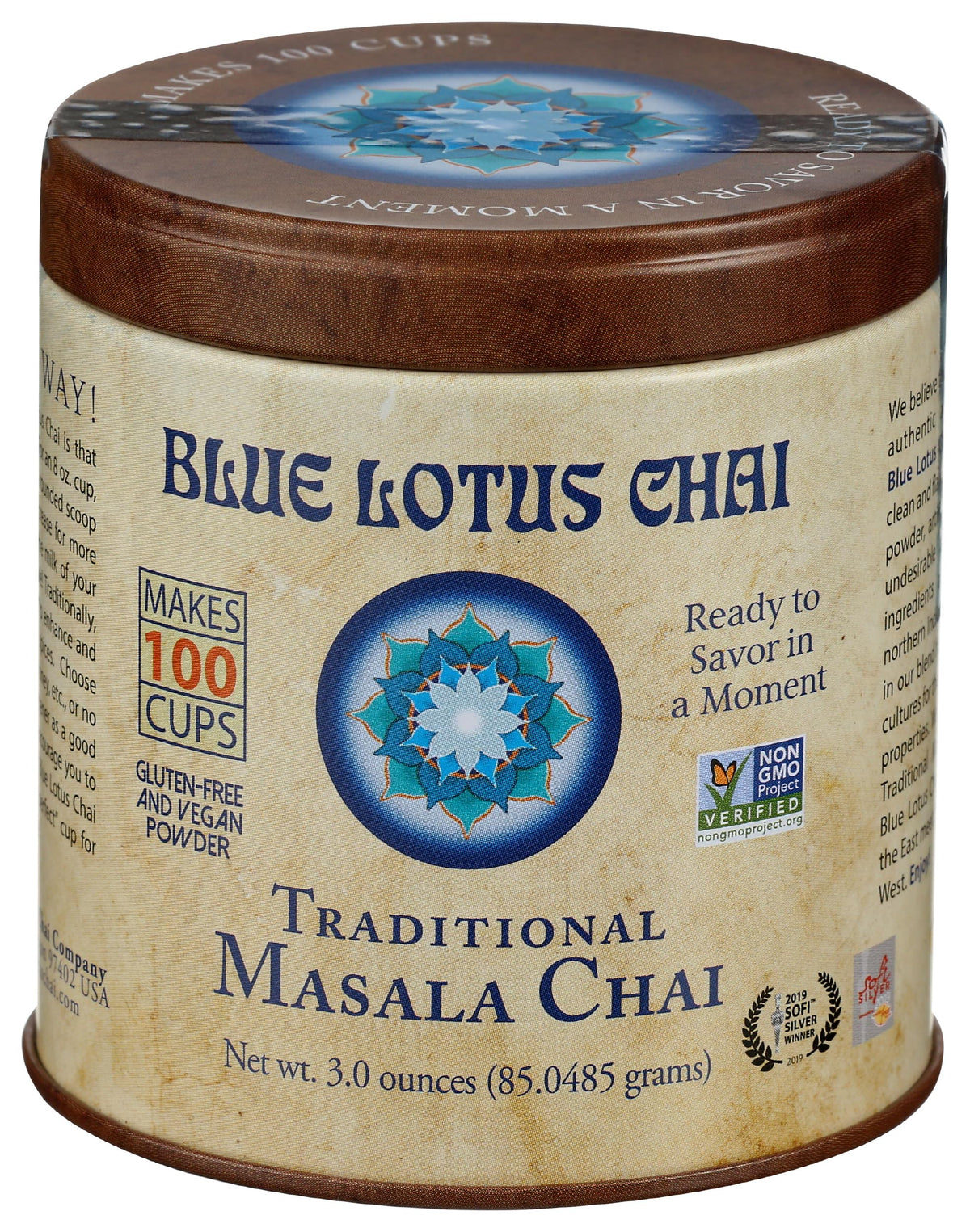 Steaming Blue Lotus Chai cup ready in minutes.