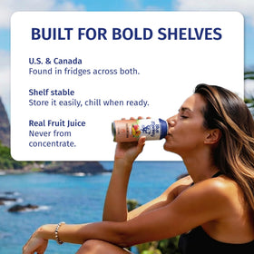 Blue Monkey Sparkling Lychee Juice lifestyle glass, ideal for on-the-go refreshment