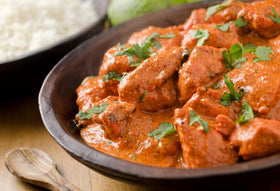 Blue Mountain Country curry used with meat or seafood in sizzling pan