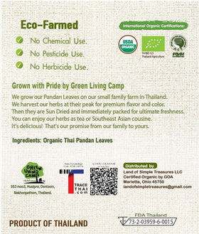 Blue Orchid Organic Pandan Powder close-up highlights vibrant green color for coloring desserts
