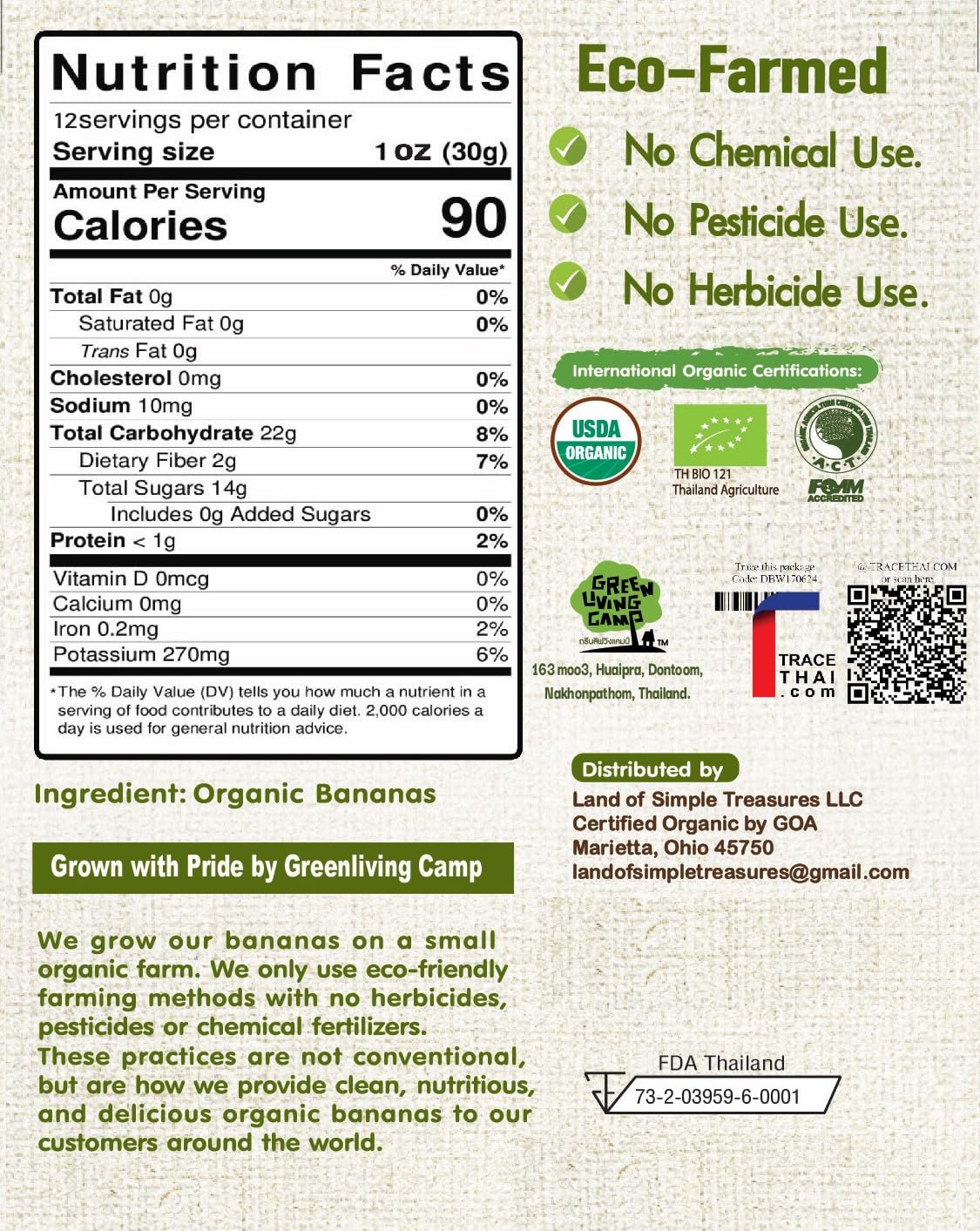 Blue Orchid Organic sun dried bananas appeal for kids' healthy snacking.