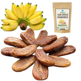 Blue Orchid Organic sun dried bananas pack-shot highlights convenient on-the-go snack.