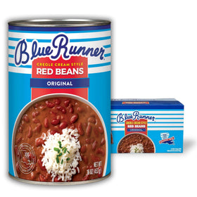 Blue Runner Creole red beans six-pack cans for easy weeknight meals.