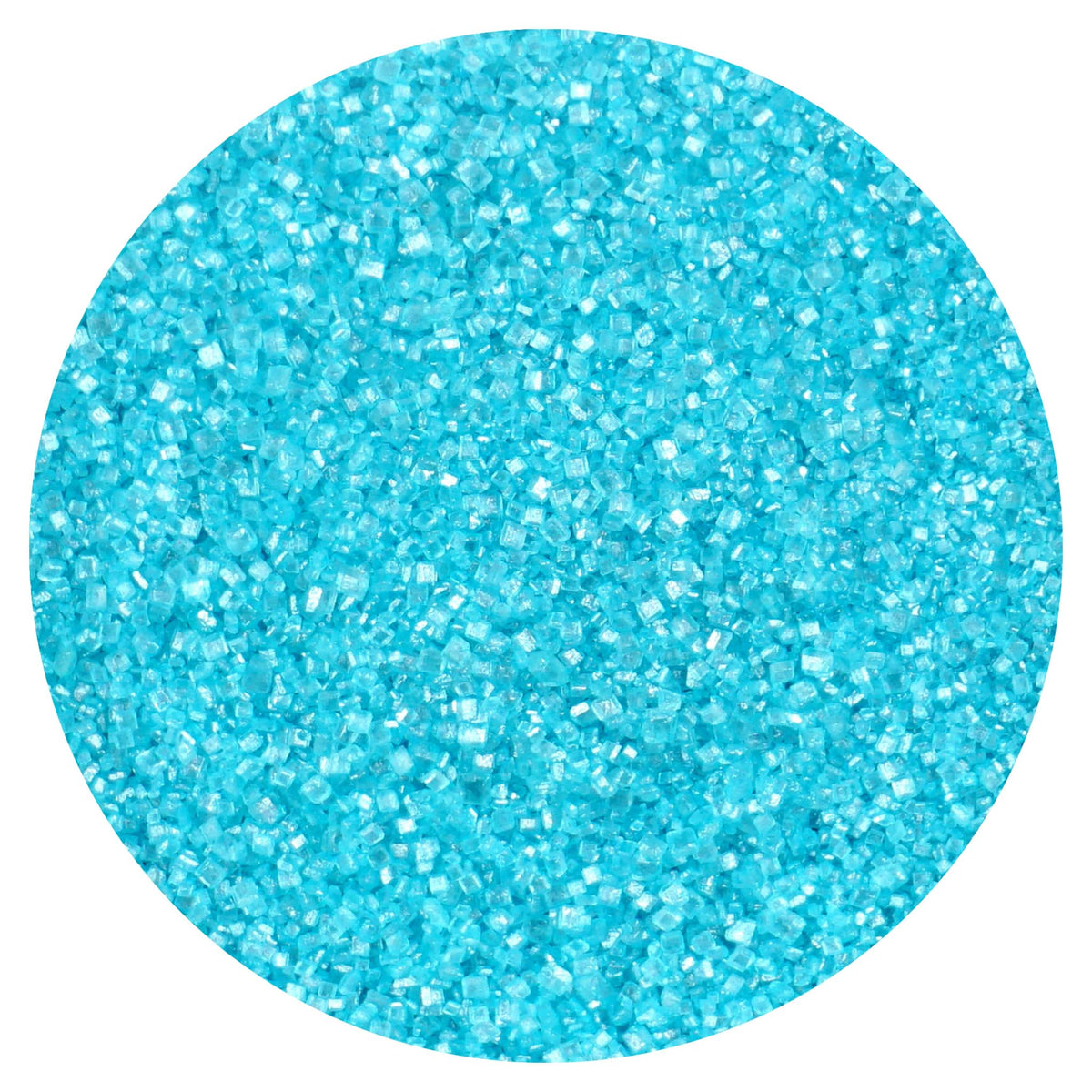 Blue sanding sugar sprinkles on a cake for decorating by Hampton
