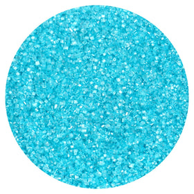 Blue sanding sugar sprinkles on a cake for decorating by Hampton