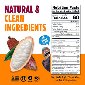 Blue Stripes Cacao Water pour reveals a lightly tangy, chocolatey sip with no sugar added