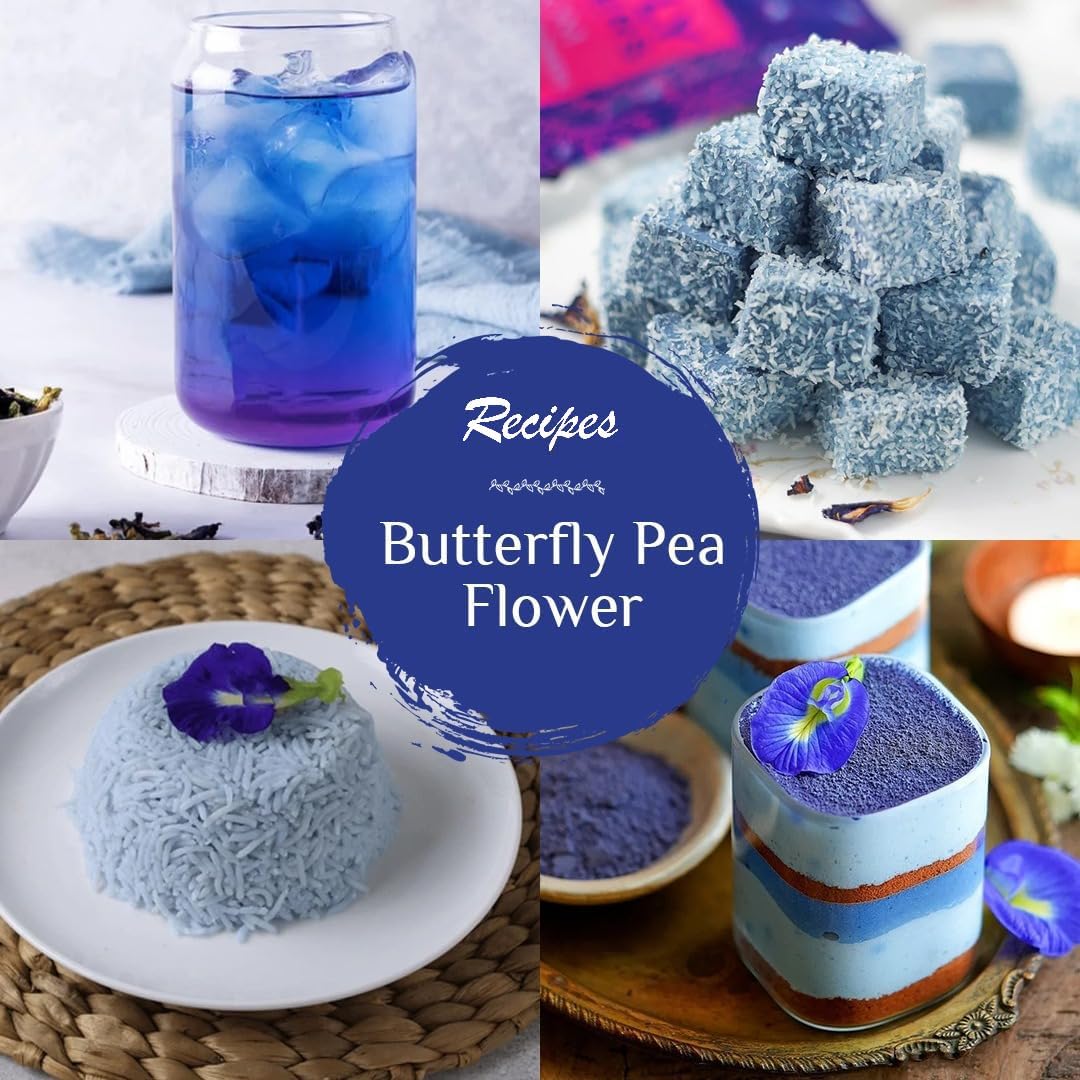 BLUE TEA Butterfly Pea Tea caffeine-free blend offers relaxing moments any time
