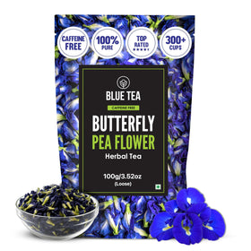 BLUE TEA Butterfly Pea Tea packaging in a zipper pouch preserves freshness and farm-grade quality