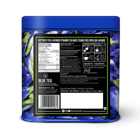 BLUE TEA caffeine-free herbal tea ideal for evening relaxation