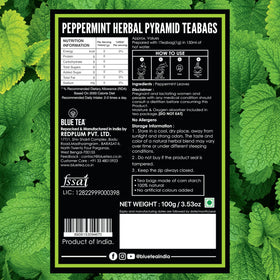 Blue Tea Peppermint Tea sourcing supports farmers for sustainable livelihoods.