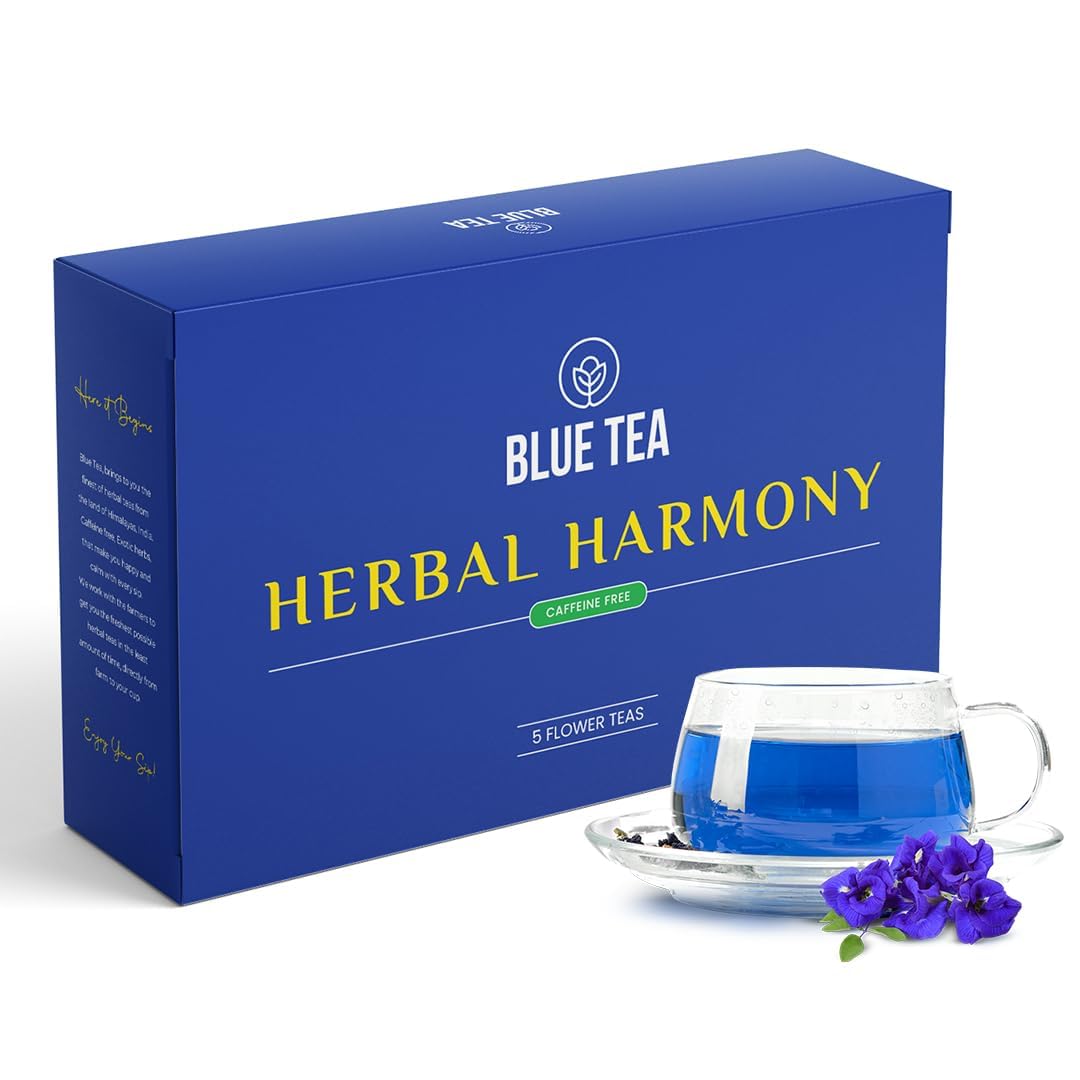 BLUE TEA pet jar packaging preserves freshness and style.