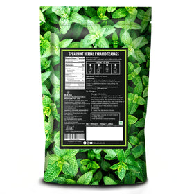 Blue Tea Spearmint tea boxes on shelf—bulk supply for daily routine.