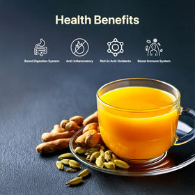 Blue Tea steeping hot water reveals simple, quick brewing
