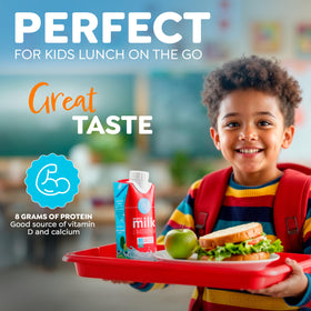 Blue Valley tetra Pak milk box 8oz for everyday convenience