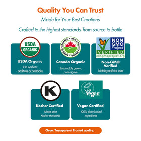 BLUEGREEN Organics Raw Blue Agave Syrup dispense for smooth, clump-free sweetening
