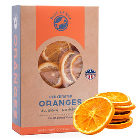 BlueHenry dehydrated orange wheels in a 3oz pack add fresh citrus aroma to cocktails.