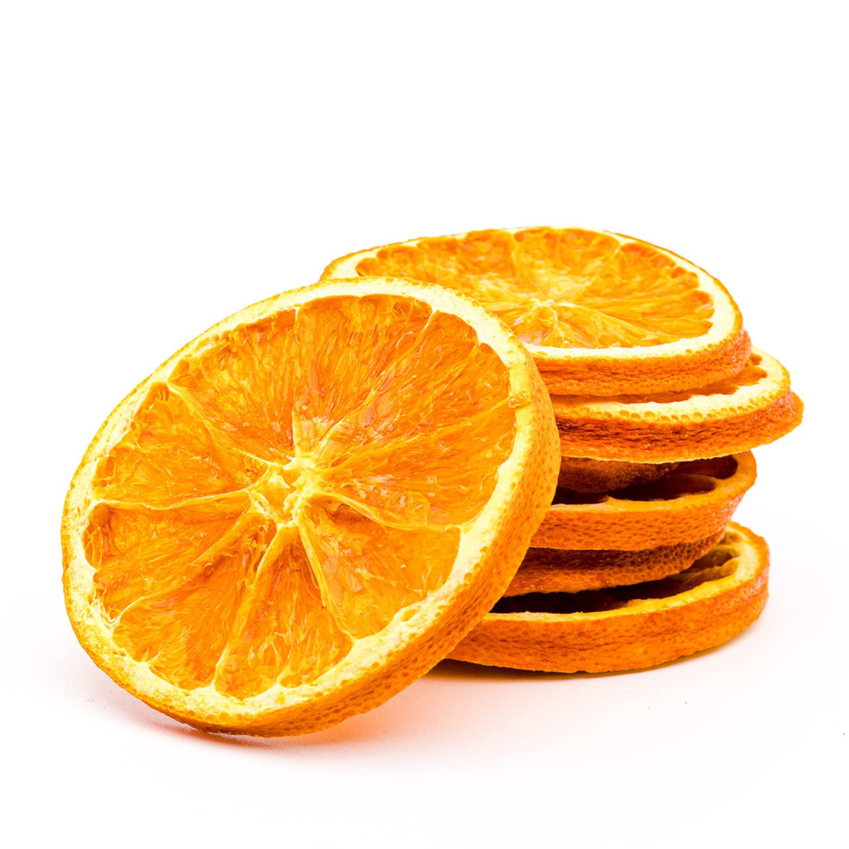 BlueHenry orange wheels close-up with bright slices ideal for garnish and flavor.