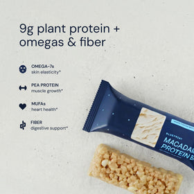 Blueprint Bryan Johnson macadamia bar in a gym bag for mid-workout energy