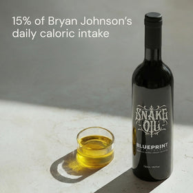 Blueprint Bryan Johnson Olive Oil in UV glass preserves freshness and aroma