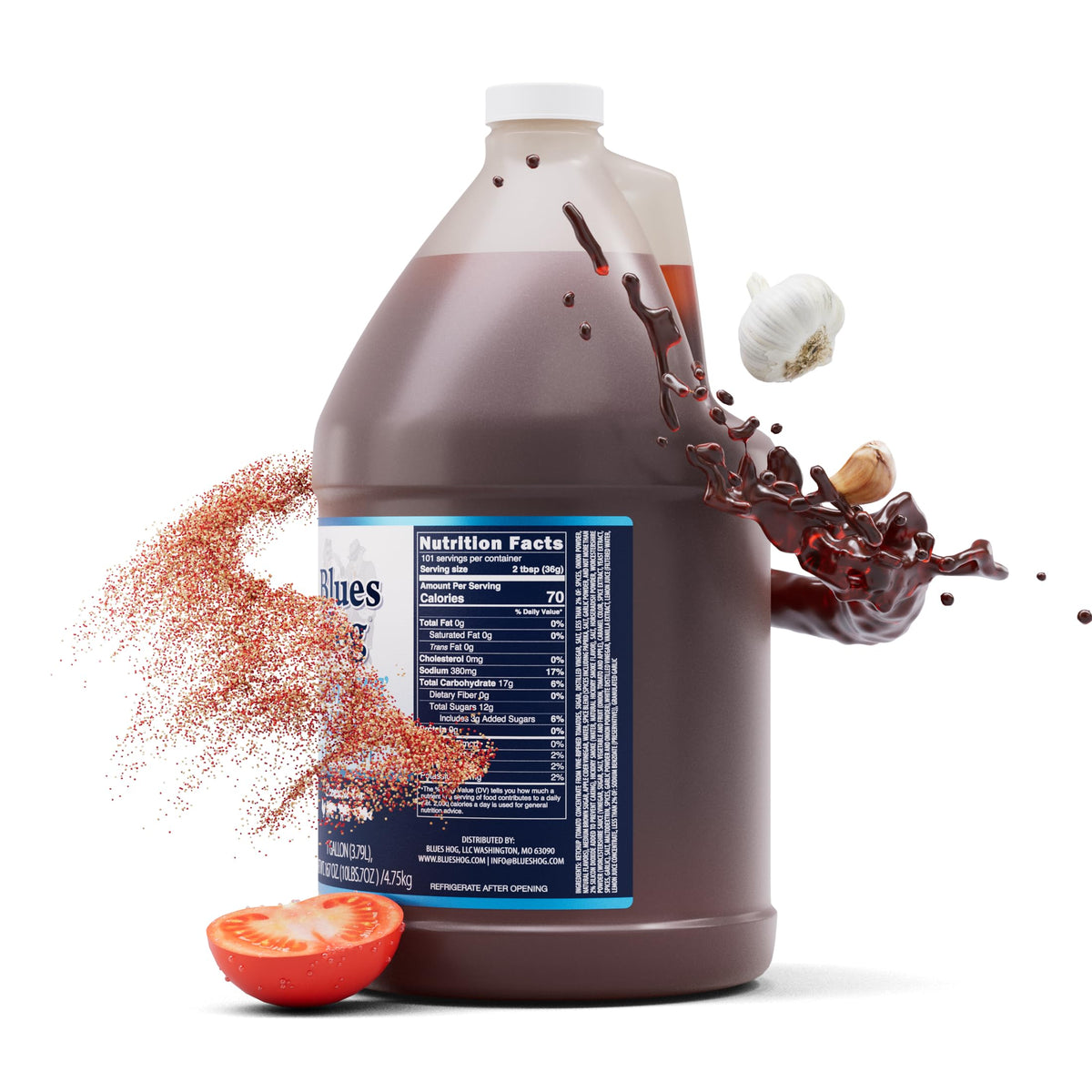 Blues Hog Champions' Blend chicken dinner plate with versatile glaze options