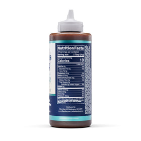 Blues Hog Sugar Free Champions’ Blend bottle closeup highlighting rich BBQ sauce