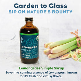 Bluestem Lemongrass Syrup baking and desserts use.