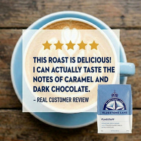 Bluestone Lane Flagstaff Signature Brazil and Colombia origin for balanced flavor