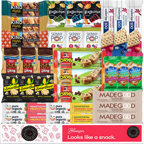 Blunon 100-calorie snack packs collection, ideal for on-the-go portion control.