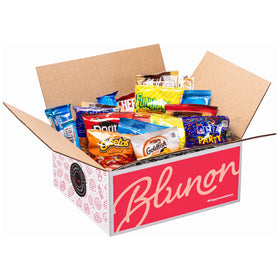 Blunon assorted snacks focus on crackers cookies and chips for variety