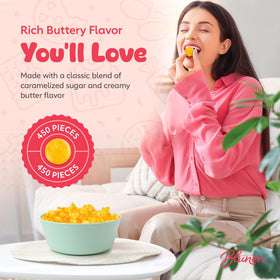 Blunon butterscotch in a bowl for nostalgic snacking