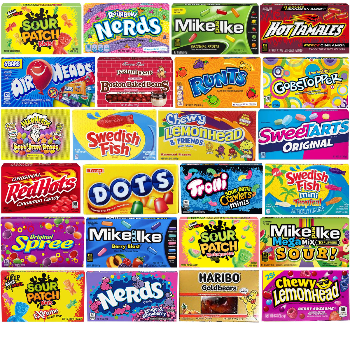 Blunon care package gift box, bulk candy set, ideal for celebrations.