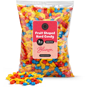 Blunon fruit-shaped hard candies bulk pack for parties and gifting.