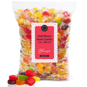 Blunon hard candy bulk with assorted fruit flavors for nostalgic snacking.