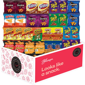 Blunon hot chips variety pack 30-pack individual bags ready for on-the-go.