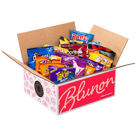 Blunon hot chips pantry-ready 30-pack set great for stocking up.
