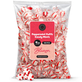Blunon Peppermint Puffs bulk bag ready for sharing at events