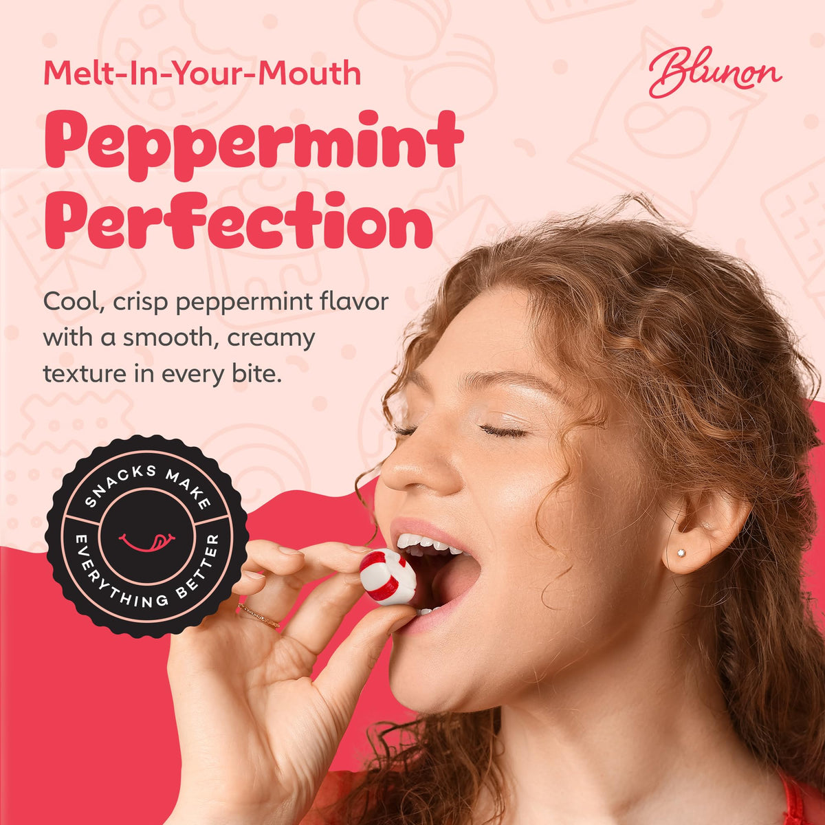 Blunon Peppermint Puffs topping dessert ideas with ice cream or cocoa