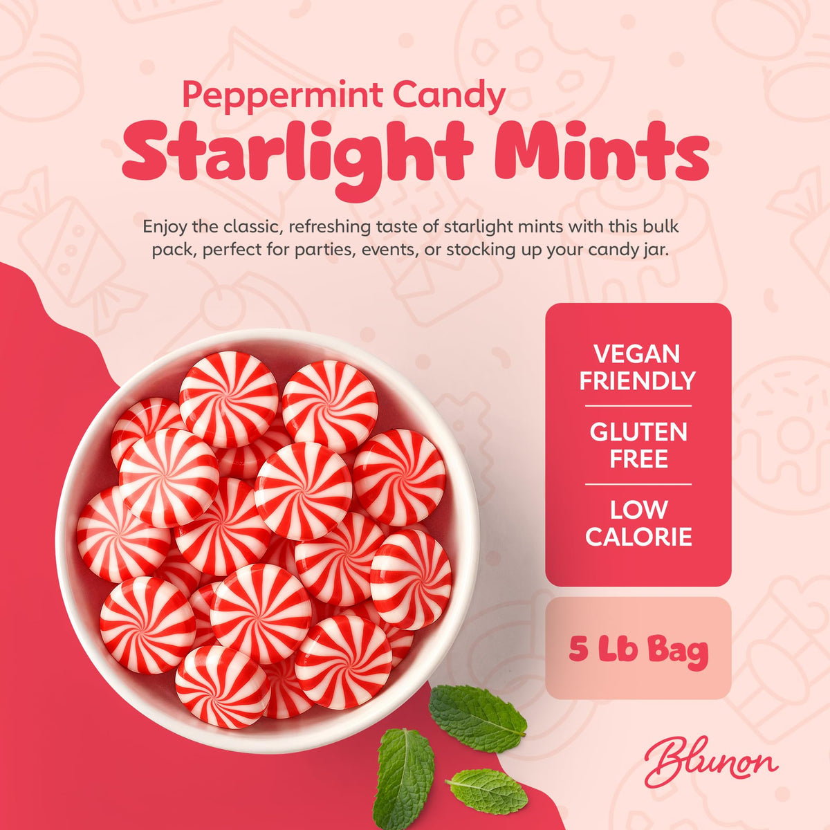 Blunon Starlight Mints individually wrapped for grab-and-go freshness.