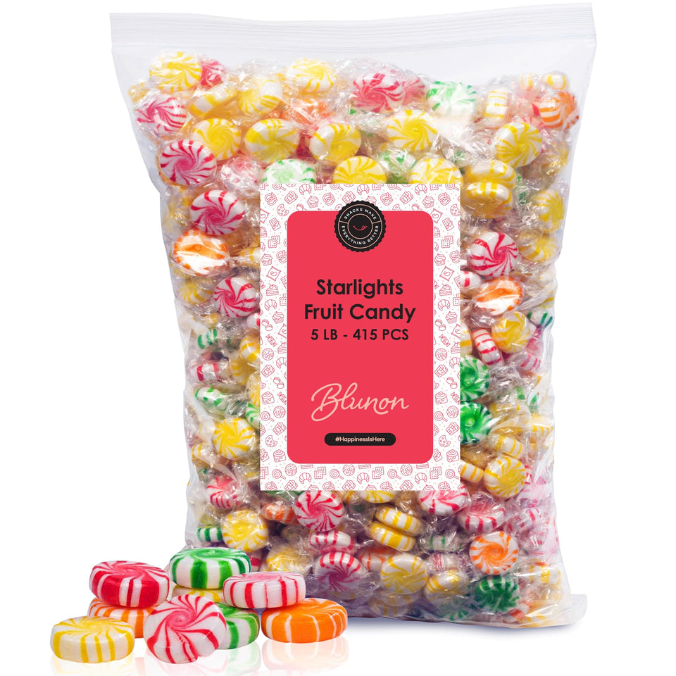 Blunon Starlight bulk candy pack in a 5 lb bag for parties and gifting
