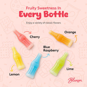 Blunon Wax Bottle Candy colorful bottles invite sharing at gatherings and parties.