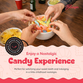 Blunon Wax Bottle Candy fruity fill flavors for a whimsical juice-bite experience.