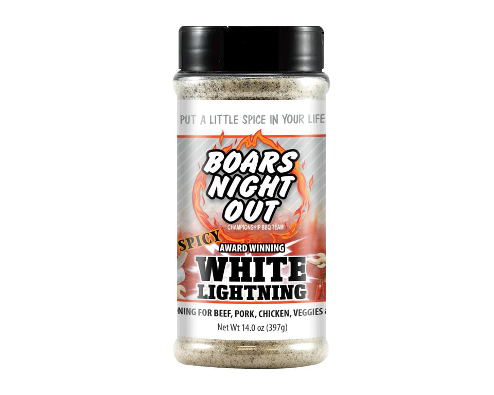 Boars Night Out Spicy White Lightning bottle provides smooth glide for intimate moments.