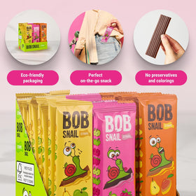 Bob Snail fruit leather variety pack ideal for family snacking.