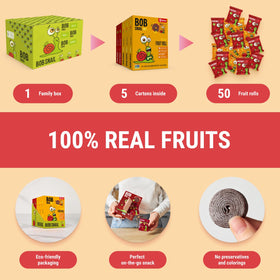Vegan, gluten-free Bob Snail fruit roll-ups label highlights clean ingredients