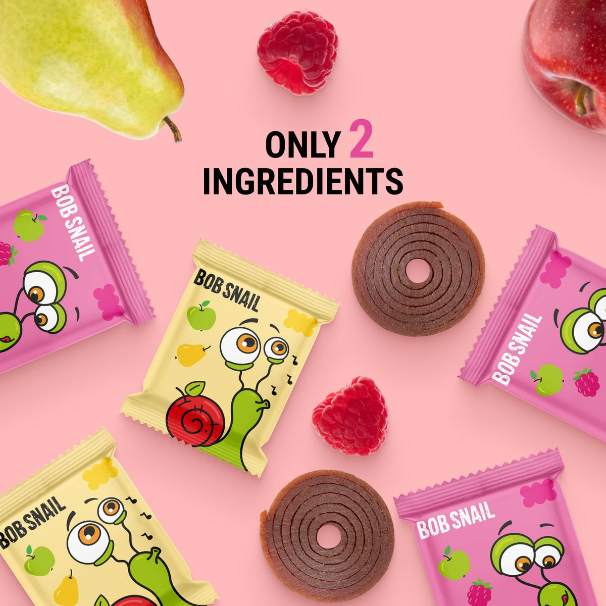 Bob Snail Fruit Roll Ups on-the-go pack is convenient for school lunchboxes.